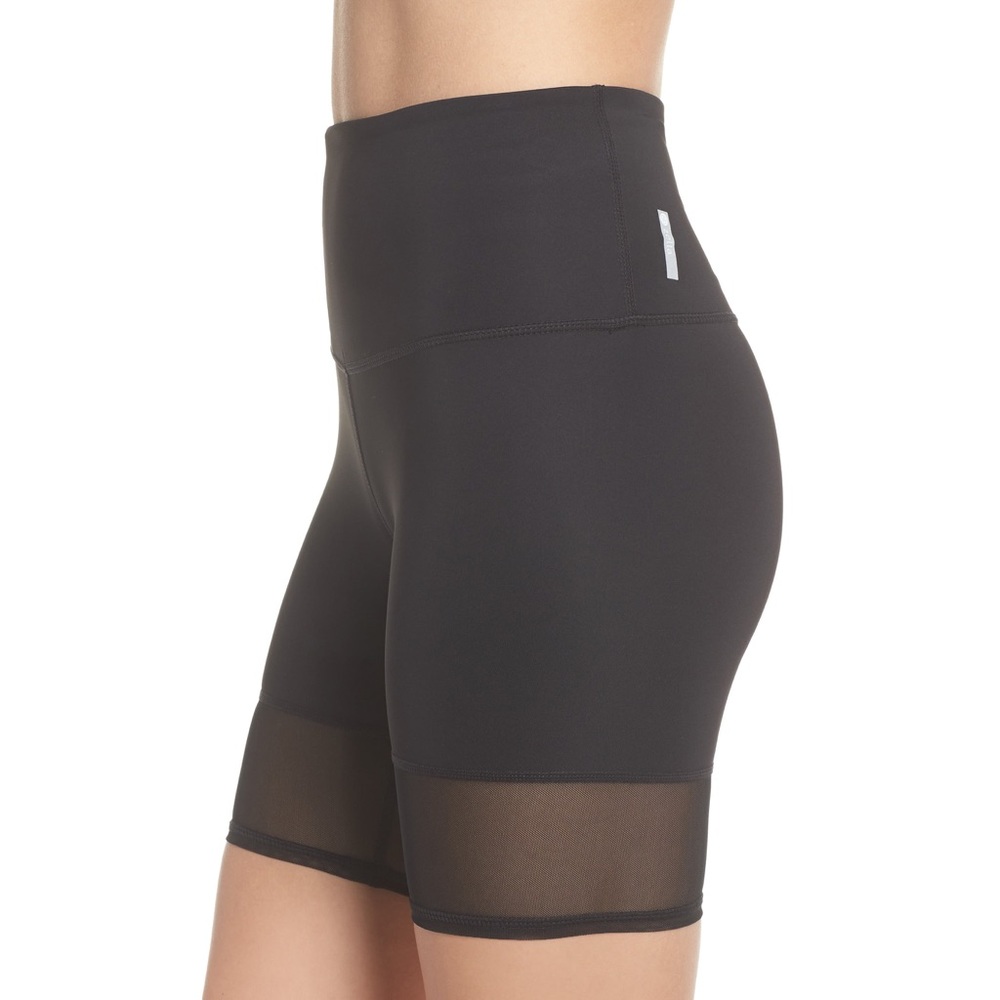 Zella Black Mesh Bike Short